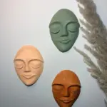 El Yapımı Duvar Maskları 3'lü Set