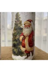 Yılbaşı Dekoru, Yeniyıl Hediyesi, Noel süsleri, Şarap Şişesi Dekoru, Yılbaşı Masası Süsleri - Görsel 7