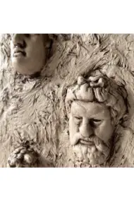 Antik Yunan Tanrıları 3D Minyatür Heykelli Kahverengi Rengi Dokulu Duvar Dekorasyonu Tablosu - Görsel 4