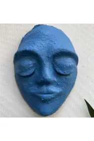 El Yapımı Duvar Maskları 5'li Set, Canlı Renklerle Boyalı Sakin Duvar Maskeleri, Duvar Dekor Objesi - Görsel 6