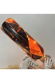 Eskitme Şövalye Figürlü Şarap Şişesi Tutucu Ve Pilli Peri Led Işıklı Vitray Şarap Şişesi Lamba Set - Görsel 6