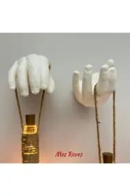 El Yapımı Beyaz Erkek El Heykeli Dekorlu Kırmızı Beyaz Vitray Şarap Şişesi 2'li Aplik Set - Görsel 4