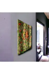 Doğal Malzemelerle Özgün Sanat: Beton Efekti ve Yosunlarla Kaplı İnsan Yüzlü Tablo, Duvar dekoru - Görsel 7