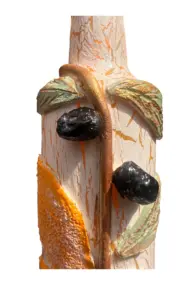 500 ML Kil Kabartma Uygulama Limon Desenli El Yapımı Zeytinyağı & Üzüm Sirke Şişeleri - Görsel 6