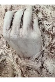 3D Beyaz El Heykel Dekorlu Tuval üzerine Akrilik Tablo, Heykel Duvar Sanatı, 3D Duvar Dekor - Görsel 7