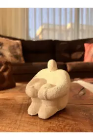 Soyut Düşünen Insan Biblo 3'lü Set, Ev Dekorasyonu, Masa Süslemesi Heykel Seti, Oda Dekorasyonu - Görsel 7