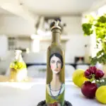 500 ML El Yapımı Kadın Portreli Cam Yağdanlık | Sosluk, Sirkelik, Mutfak & Sofra Aksesuarı, Yeşil