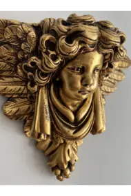 Altın Varak Melek Heykeli, Eskitme Boyama Ev Duvar Dekoru, El Sanatları, Ev, Ofis Dekorasyonu - Görsel 5