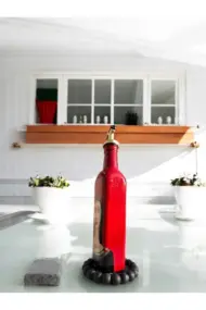 500 ML El Yapımı Kadın Portreli Cam Yağdanlık | Sosluk, Sirkelik, Mutfak & Sofra Aksesuarı, Yeşil - Görsel 4