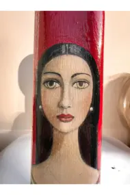 500 ML El Yapımı Kadın Portreli Cam Yağdanlık | Sosluk, Sirkelik, Mutfak & Sofra Aksesuarı, Yeşil - Görsel 6