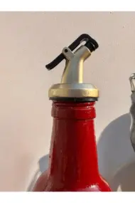 500 ML El Yapımı Kadın Portreli Cam Yağdanlık | Sosluk, Sirkelik, Mutfak & Sofra Aksesuarı, Yeşil - Görsel 7