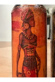 Eşsiz Afrika Kadın Figürlü Yağdanlık Seti 2 Li Set Ile Mutfağınıza Estetik Bir Dokunuş - Görsel 7