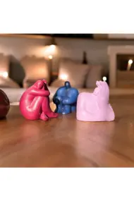 Soyut Düşünen Insan 3'lü Set, Ev Dekorasyonu, Masa Süslemesi Heykel Seti Biblo, Oda Dekorasyonu - Görsel 2