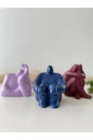 Soyut Düşünen Insan 3'lü Set, Ev Dekorasyonu, Masa Süslemesi Heykel Seti Biblo, Oda Dekorasyonu - Görsel 8