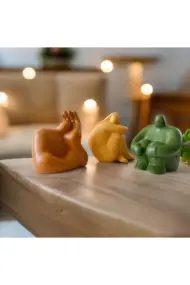 Soyut Düşünen Insan 3'lü Set, Ev Dekorasyonu, Masa Süslemesi Heykel Seti Biblo, Oda Dekorasyonu - Görsel 2