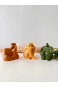 Soyut Düşünen Insan 3'lü Set, Ev Dekorasyonu, Masa Süslemesi Heykel Seti Biblo, Oda Dekorasyonu - Görsel 6