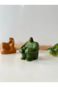 Soyut Düşünen Insan 3'lü Set, Ev Dekorasyonu, Masa Süslemesi Heykel Seti Biblo, Oda Dekorasyonu - Görsel 8