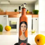 500 ML El Yapımı Kadın Portreli Cam Yağdanlık | Sosluk, Sirkelik, Mutfak & Sofra Aksesuarı, Yeşil