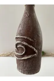 El Yapımı Dekoratif Şampanya Şişeleri 3'lü Set, Antik Mısır Mitolojisi, Ev-mutfak-bar Dekor - Görsel 8