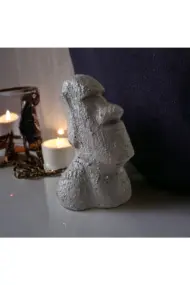 El Yapımı Beton Moai Paskalya Adası Dekoratif Heykel Hediyelik Biblo Ev Tasarım Dekoru - Görsel 3