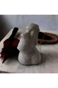 El Yapımı Beton Moai Paskalya Adası Dekoratif Heykel Hediyelik Biblo Ev Tasarım Dekoru - Görsel 4