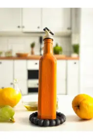 500 ML El Yapımı Kadın Portreli Cam Yağdanlık | Sosluk, Sirkelik, Mutfak & Sofra Aksesuarı, Yeşil - Görsel 6