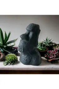 El Yapımı Beton Moai Paskalya Adası Dekoratif Heykel Hediyelik Ev Tasarım Dekoru - Görsel 3