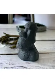 El Yapımı Beton Moai Paskalya Adası Dekoratif Heykel Hediyelik Ev Tasarım Dekoru - Görsel 5