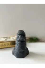 El Yapımı Beton Moai Paskalya Adası Dekoratif Heykel Hediyelik Ev Tasarım Dekoru - Görsel 6