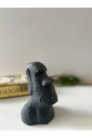 El Yapımı Beton Moai Paskalya Adası Dekoratif Heykel Hediyelik Ev Tasarım Dekoru - Görsel 7