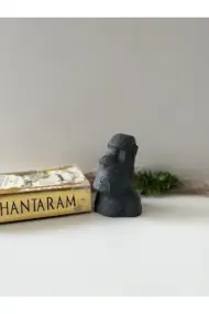El Yapımı Beton Moai Paskalya Adası Dekoratif Heykel Hediyelik Ev Tasarım Dekoru - Görsel 8