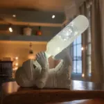 Şövalye Figürlü Şarap Şişesi Tutucu Obje Ve Aydınlatma Şişesi Masa Üzeri Aplik