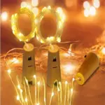 Şişe Mantar Tıpa Şeklinde Dekorasyon 3 Metre Günışığı Pilli Tel Peri Led