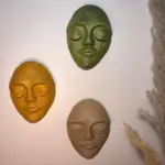 El Yapımı Duvar Maskları 3'lü Set