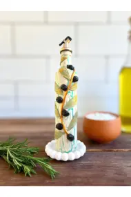 500 ML Kil Kabartma Uygulama Akdeniz ve Ege Dokunuşu El Yapımı Zeytinyağı & Üzüm Sirke Şişeleri, Ya - Görsel 4