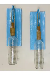 Mavi Tıpa Peri Led Işıklı Şarap Şişesi Duvar Aplik 2li Set, Ev Dekor, Bahçe Dekor,bar Dekor - Görsel 6