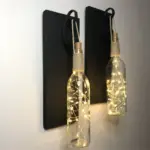 Siyah Led Işıklı Duvar Aplik 2li