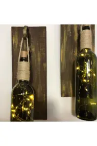 Led Işıklı Ceviz Renkli Duvar Aplik 2'li Set - Görsel 7