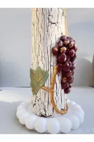 500 ML Kil Kabartma Uygulama Akdeniz -Ege Dokunuşu El Yapımı Zeytinyağı & Üzüm Sirke Şişe, Yağdanlık - Görsel 6