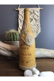 Özel Tasarım El Yapımı Dekoratif Şişe, Farklı Ev Dekorasyonu, Şişesi Dekor, Ofis Dekoru - Görsel 7