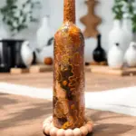 El Yapımı Altın Varaklı Yağdanlık Tasarım Sunum Standı ile Şık Mutfaklar ve Sofralar