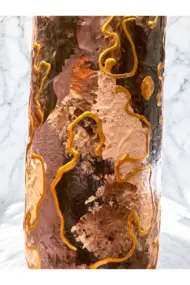 El Yapımı Altın Varaklı Yağdanlık Tasarım Sunum Standı ile Şık Mutfaklar ve Sofralar - Görsel 4