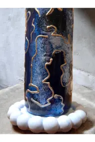 El Yapımı Gümüş Varaklı Yağdanlık Tasarım Sunum Standı ile Şık Mutfaklar ve Sofralar - Görsel 5