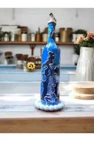 El Yapımı Gümüş Varaklı Yağdanlık Tasarım Sunum Standı ile Şık Mutfaklar ve Sofralar - Görsel 7