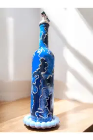 El Yapımı Gümüş Varaklı Yağdanlık Tasarım Sunum Standı ile Şık Mutfaklar ve Sofralar - Görsel 8