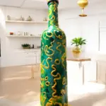 El Yapımı Altın Varaklı Yağdanlık Tasarım Sunum Standı ile Şık Mutfaklar ve Sofralar