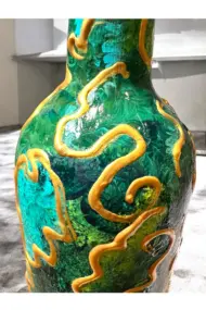 El Yapımı Altın Varaklı Yağdanlık Tasarım Sunum Standı ile Şık Mutfaklar ve Sofralar - Görsel 5