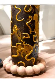 El Yapımı Altın Varaklı Yağdanlık Tasarım Sunum Standı ile Şık Mutfaklar ve Sofralar - Görsel 5