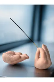 El Formunda Beton Tütsülük ve Dekoratif El Objeleri - Minimalist El Yapımı Tütsü Standı Tasarım - Görsel 8