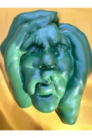 Soyut 3D Yüz Heykeli – Modern Duvar Dekoru – Çağdaş Yüz Formlu Duvar Heykeli 50x39 cm Dev Heykel - Görsel 4